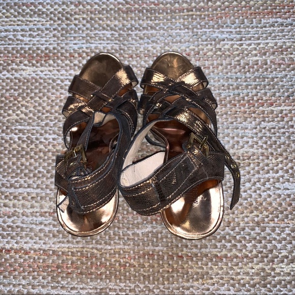 Micheal Kors Gold Platform High Heels - Picture 6 of 6